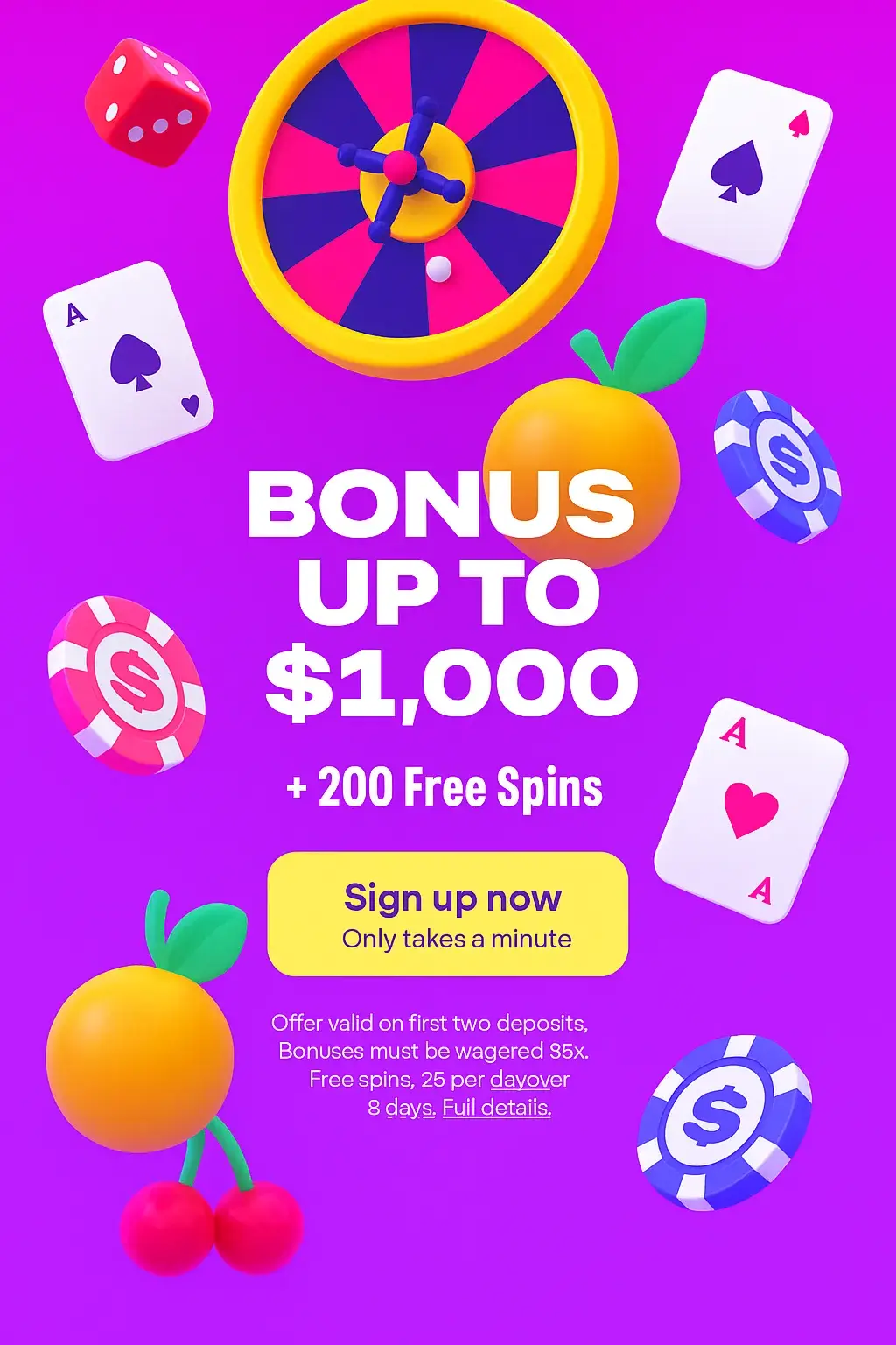 Spinz promotional banner
